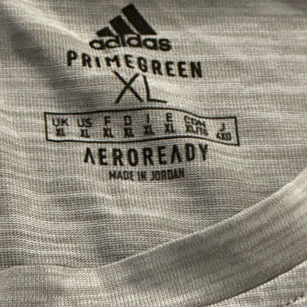 Adidas Men's Heathered Gray Short Sleeve Tee - Picture 5 of 5